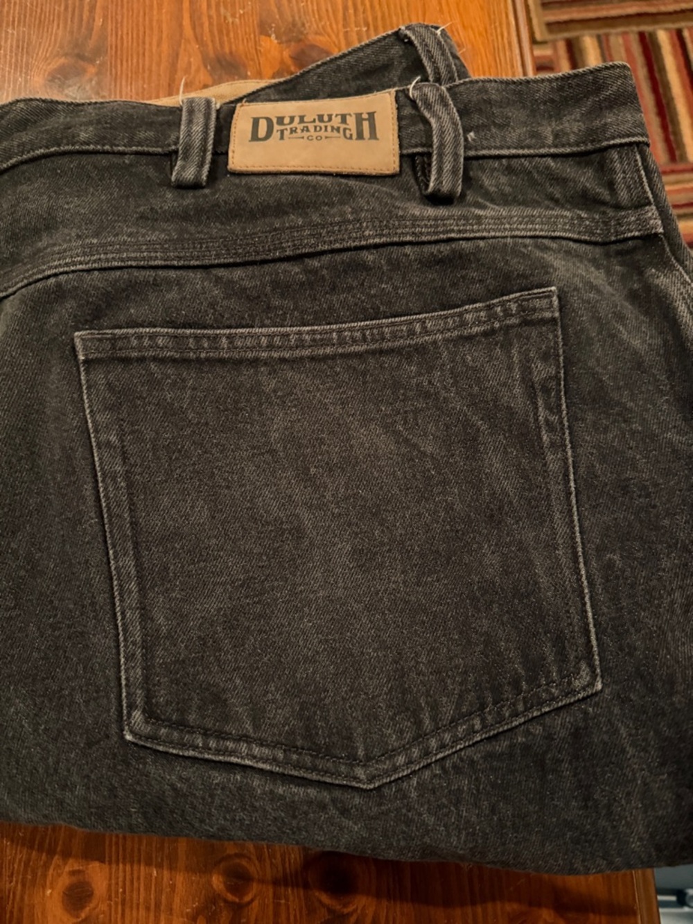 Duluth Trading Co Black Washed Relaxed Jeans 46 x 34  never worn